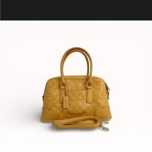 Coach Tan Two-Way Hand Bag